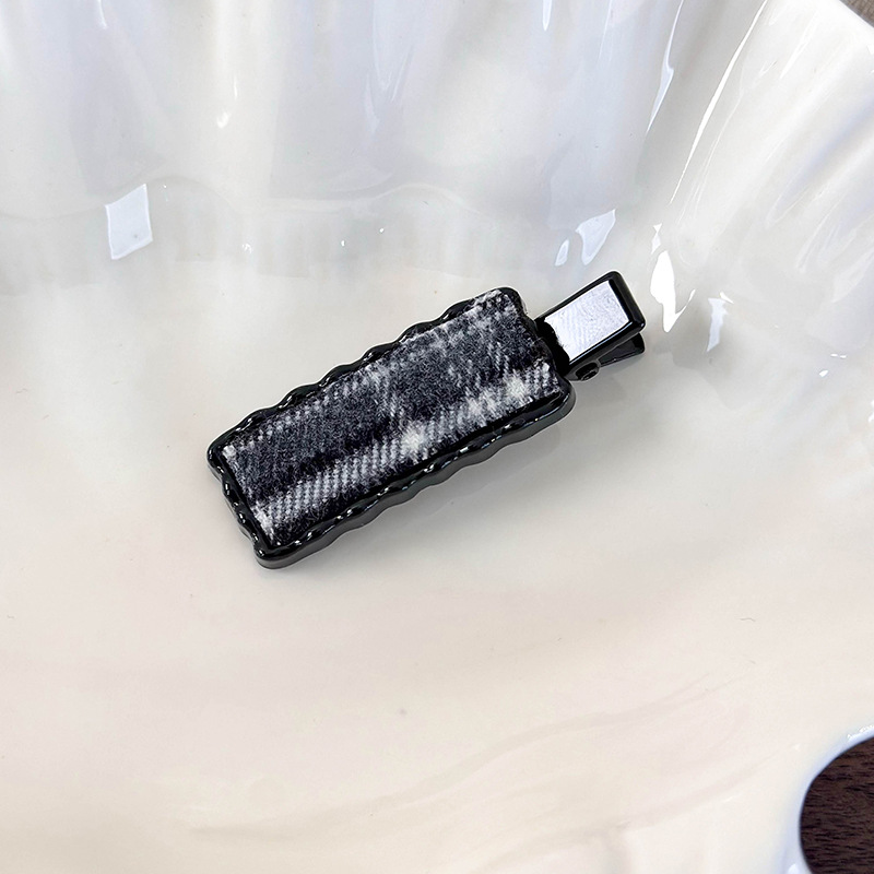 Agrafă de Păr Metalică cu Carouri