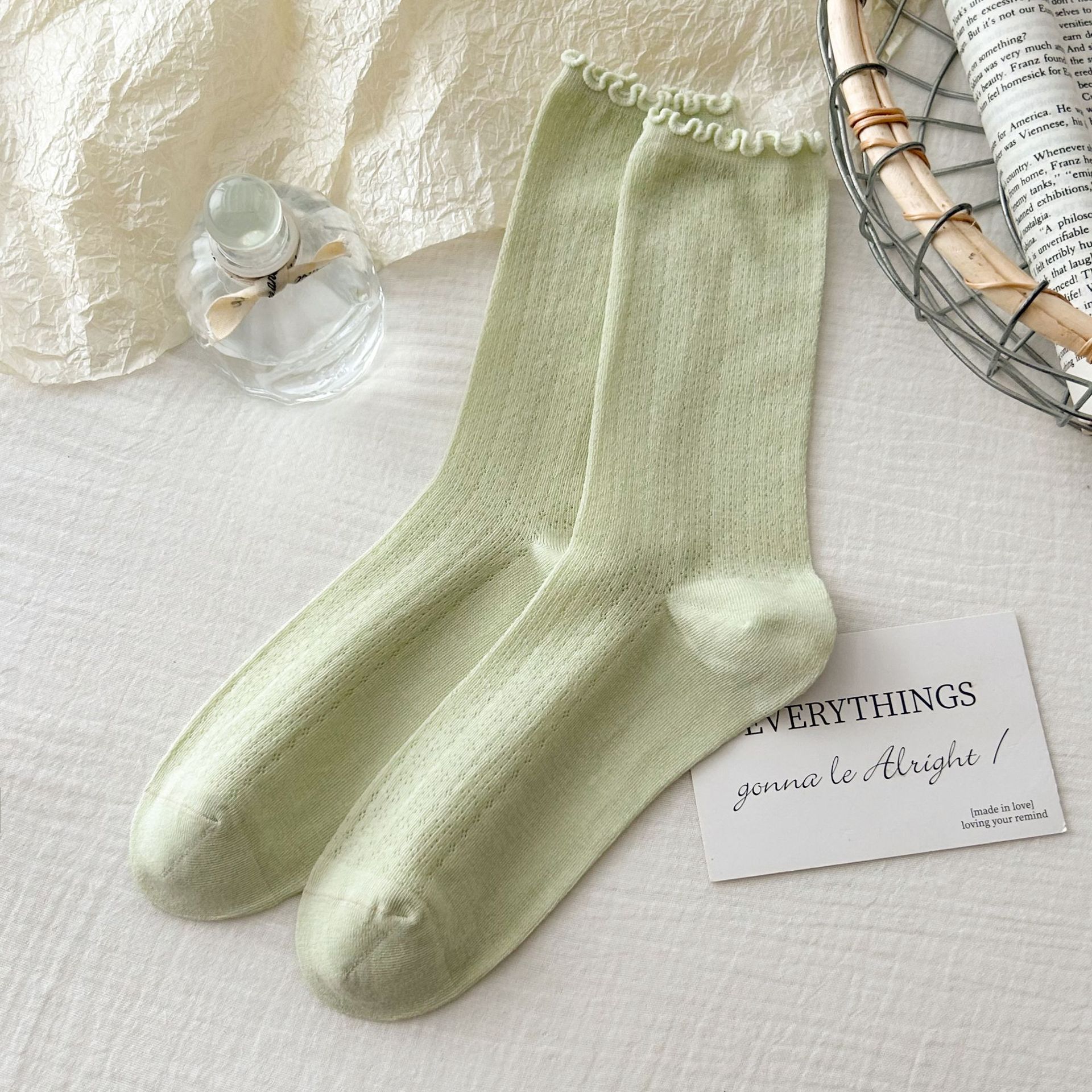 Meias Scrunch de Malha Sem Costura