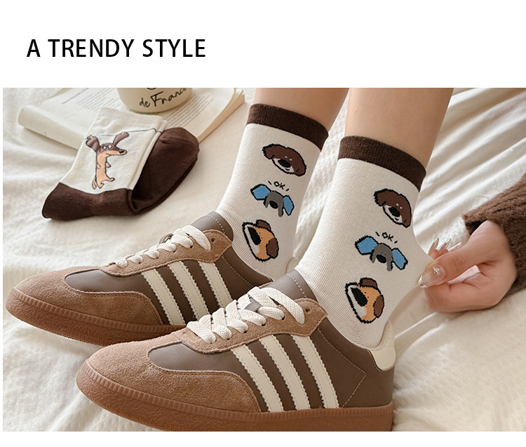 Meias Mid-Crew Femininas