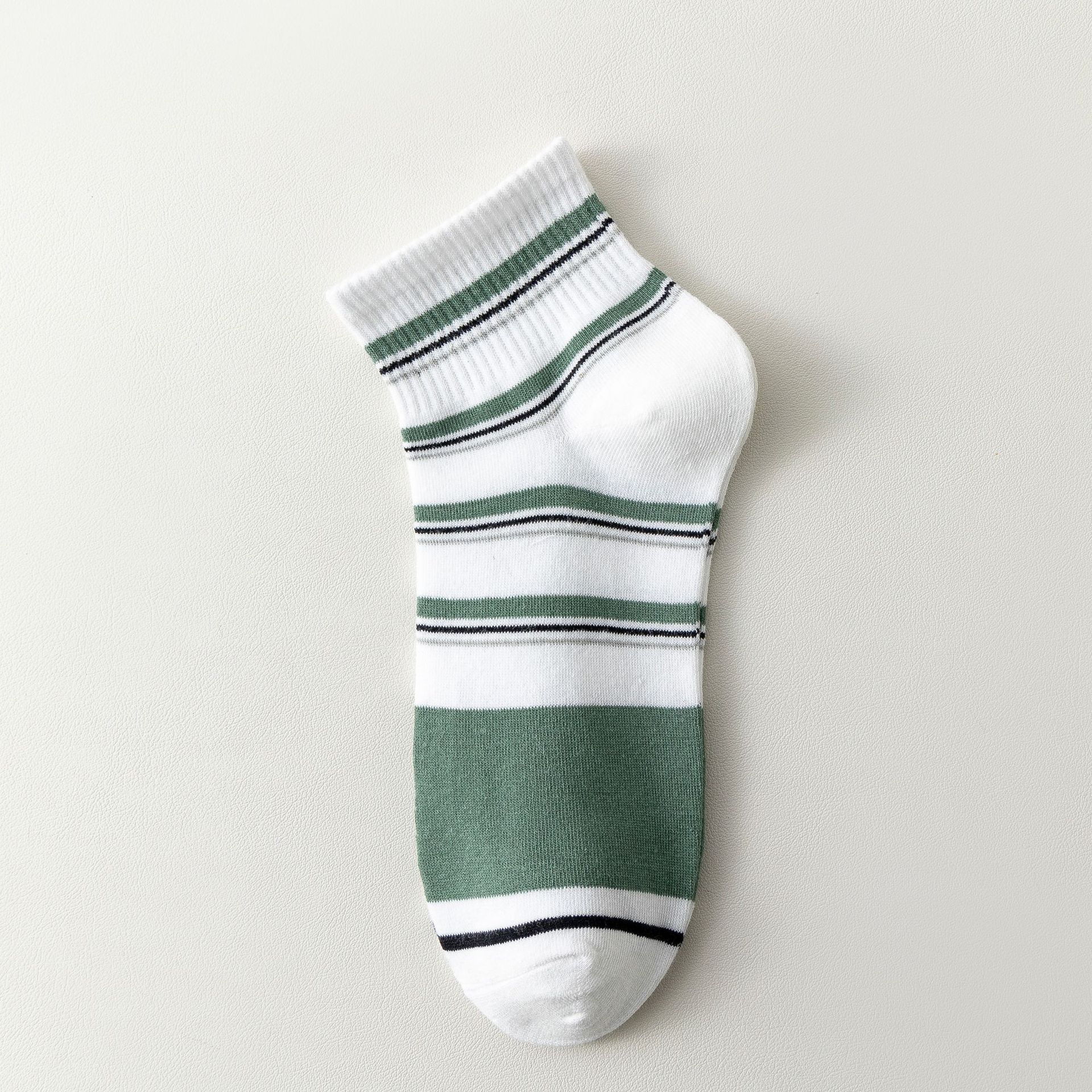 Чоловічі спортивні смугасті шкарпетки-невидимки з бавовни