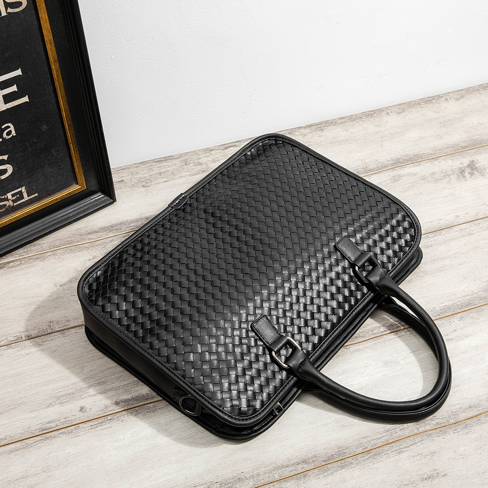 Gewebte Quertrage-Aktentasche für Herren