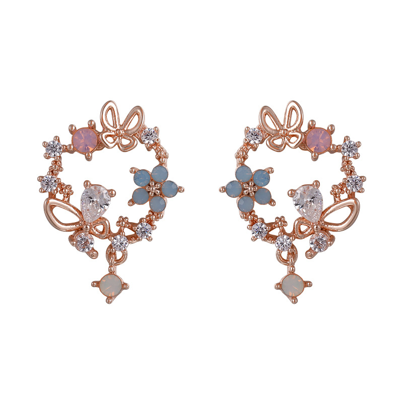 Butterfly Flower Earrings