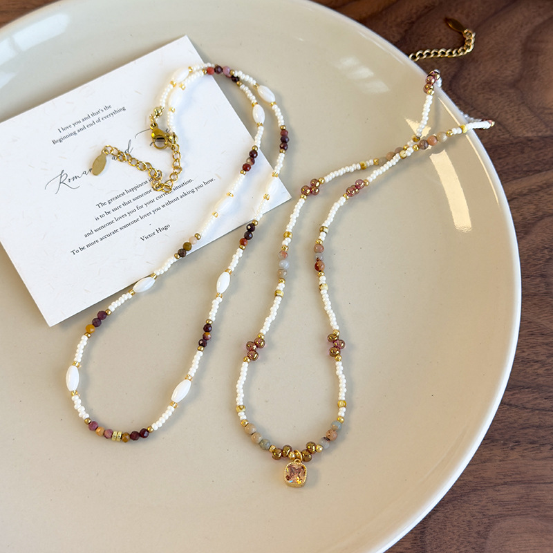 Намисто з намистинами «Котяче Око» у Китайському Стилі