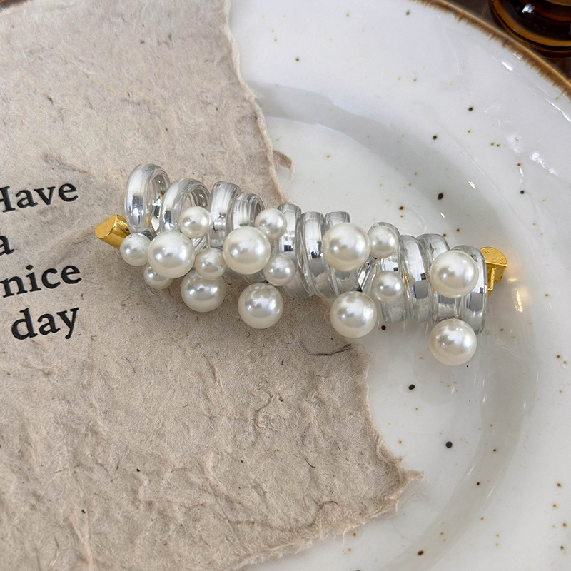 Élastiques à Cheveux Spiralés à Perles