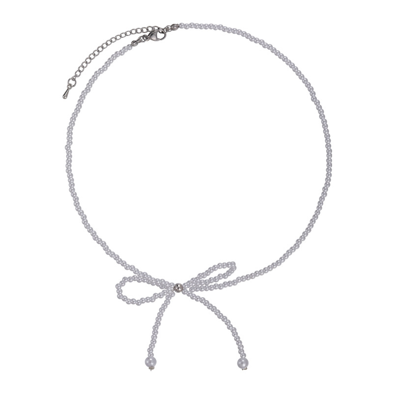 Намисто-чокер з перловою бантом