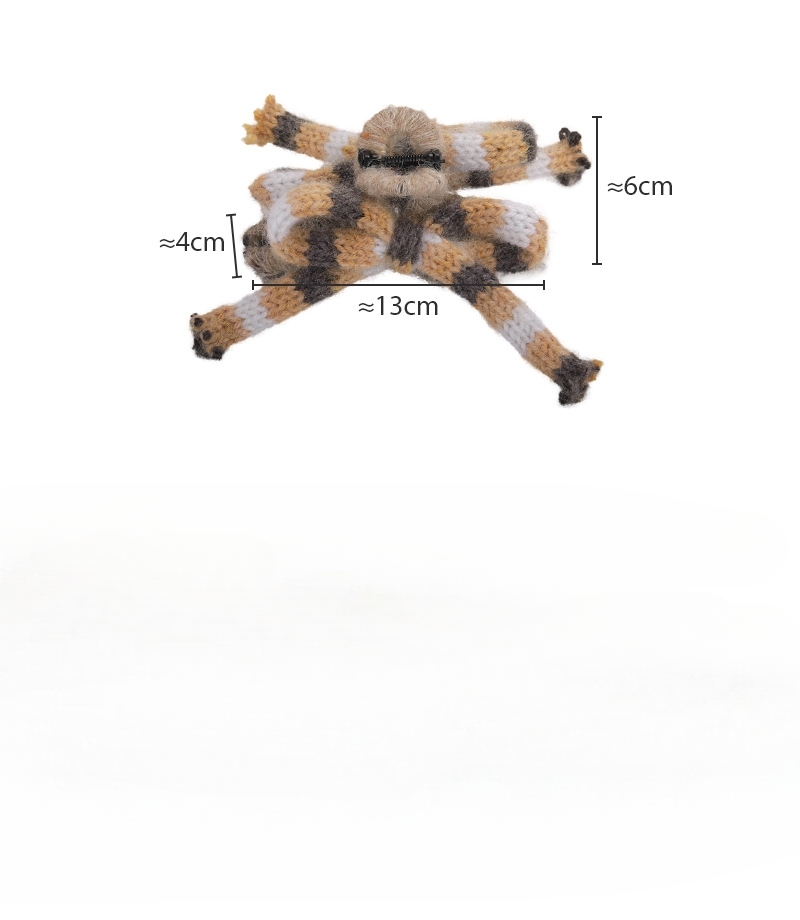 Fioletowy Spinacz do Włosów Pazur z Wstążką z Przędzy