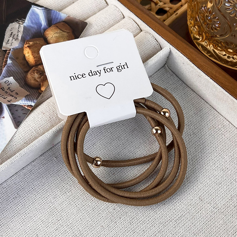 Haargummis mit Goldperlen Klein