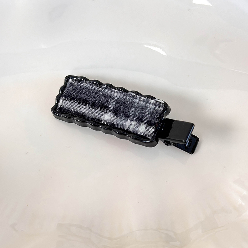 Agrafă de Păr Metalică cu Carouri