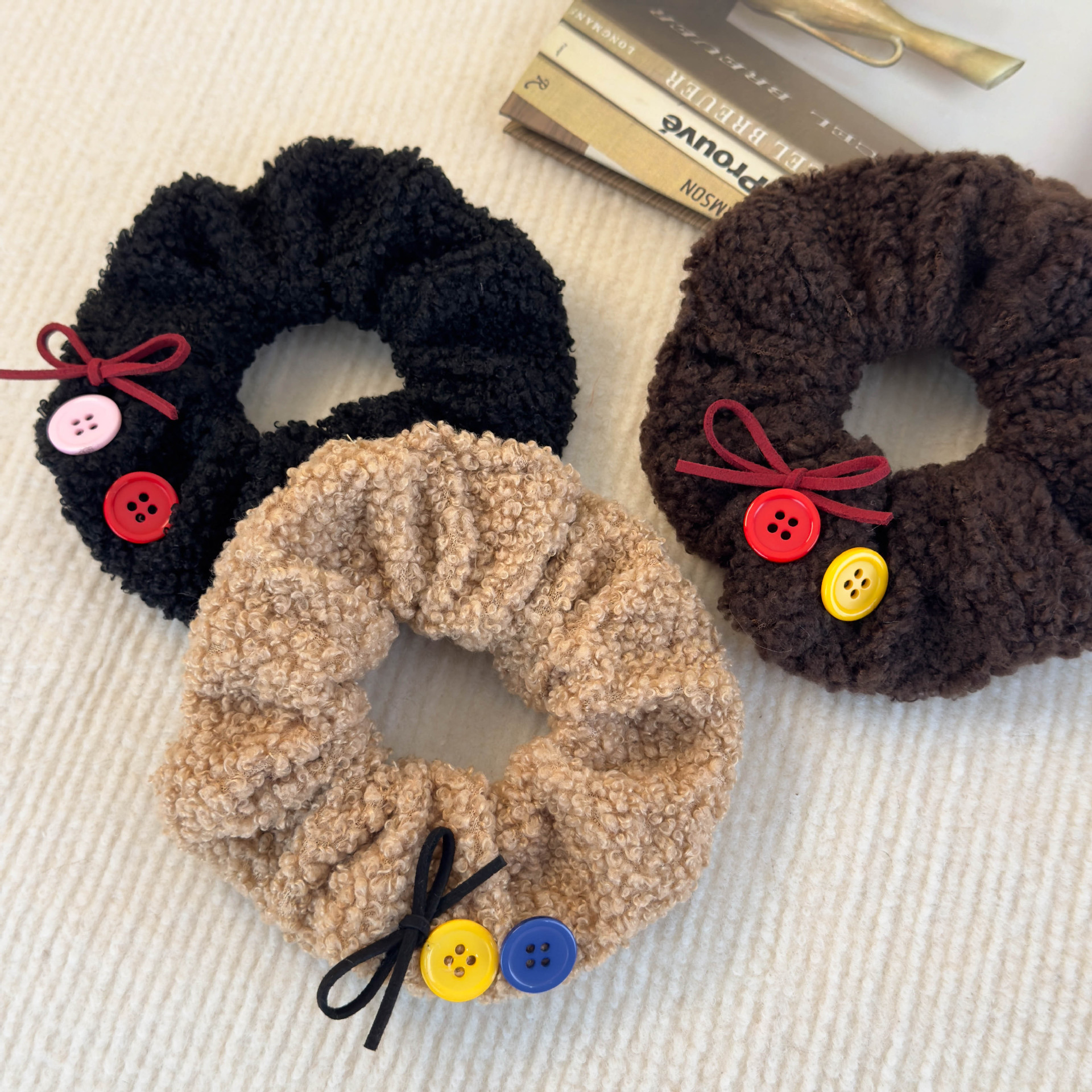 Falsk Päls Scrunchies