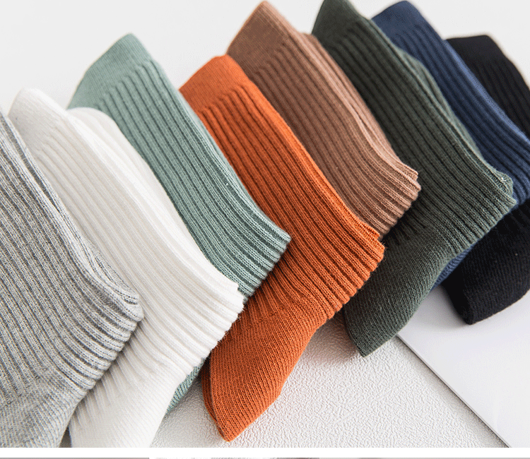 Tất Cotton Sọc Dọc Kim Đôi