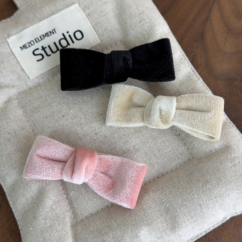 Κλιπς Μαλλιών Βελούδο με Φιόγκο