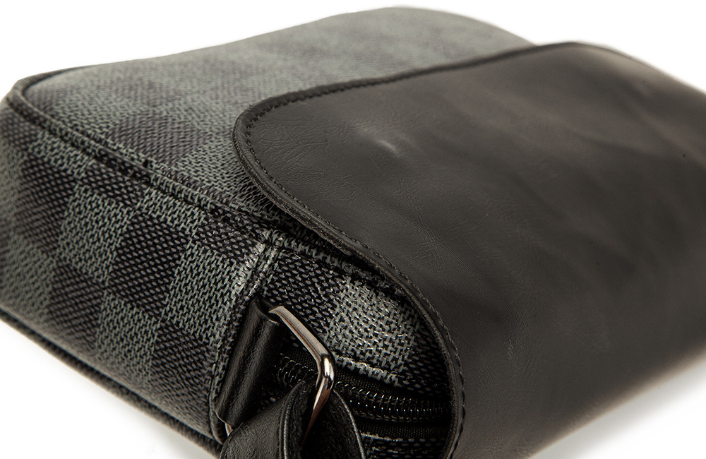 Men's Plaid Crossbody Bag