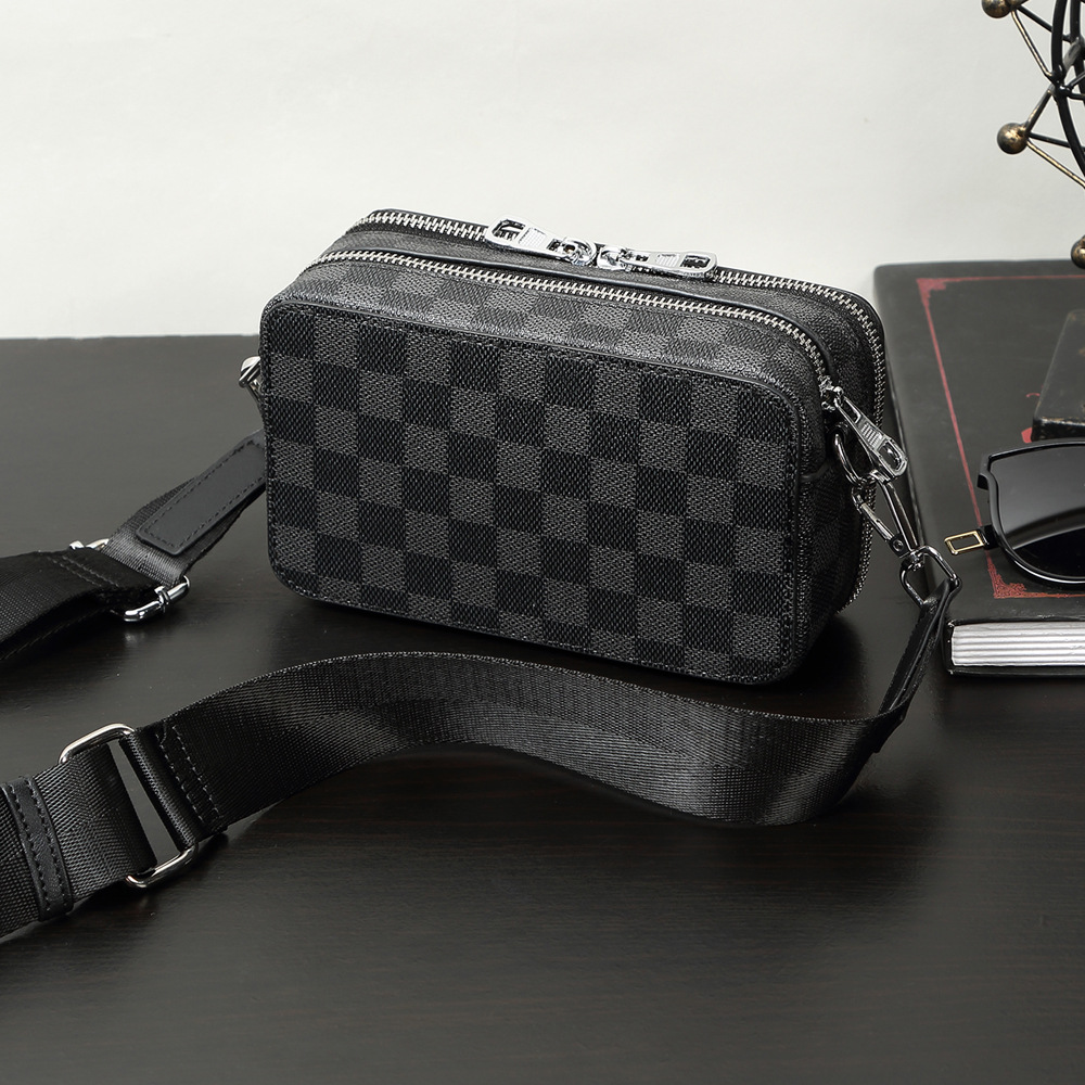 メンズ クロスボディバッグ プレード
