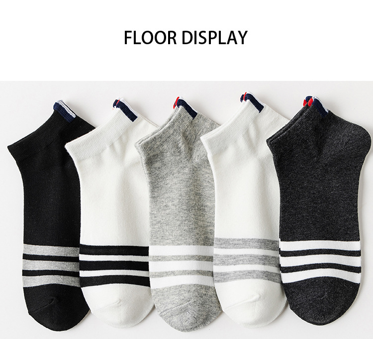 Pánské Bavlněné Neviditelné Kotníkové Ponožky