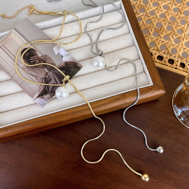 Регульоване Довге Намисто з Перлиною