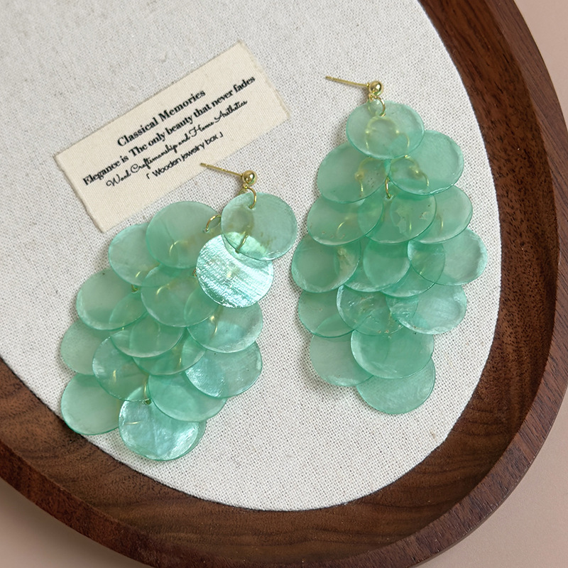 조개 술 귀걸이