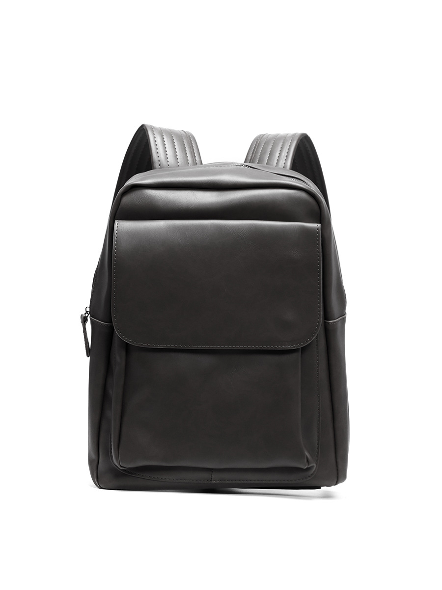 크레이지 호스 가죽 유니섹스 백팩