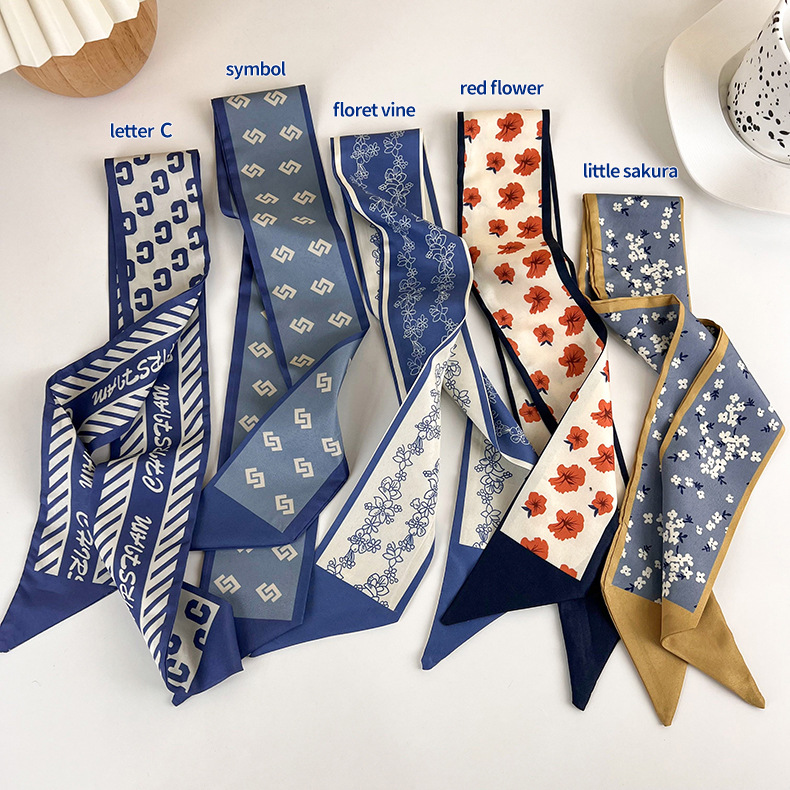 Pañuelo para el Cabello Azul