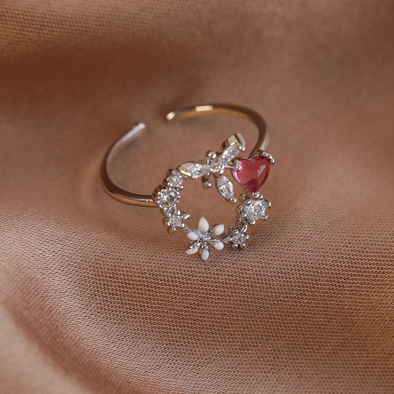 Floral Adjustable Ring