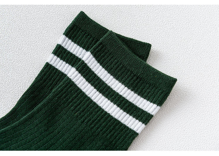 Женские Ребристые Носки с Двумя Полосками