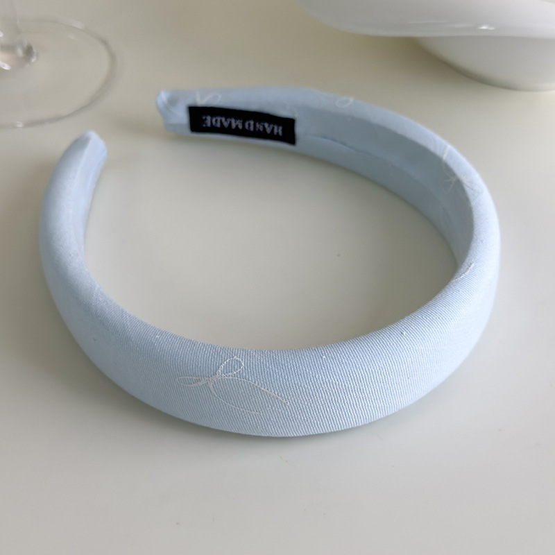 Diadema Ancha con Estampado de Lazo Francés