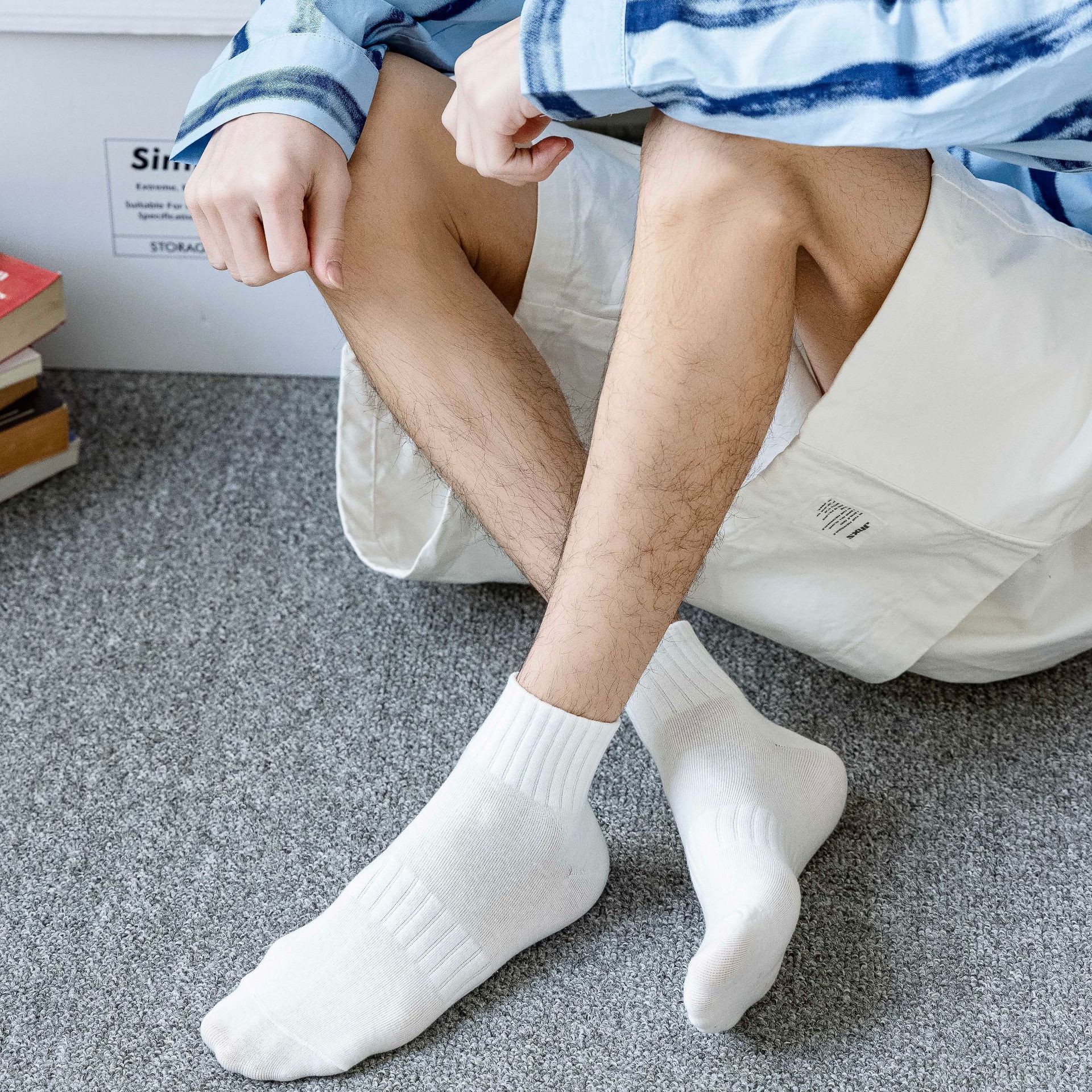 Meias Baixas de Algodão para Homens