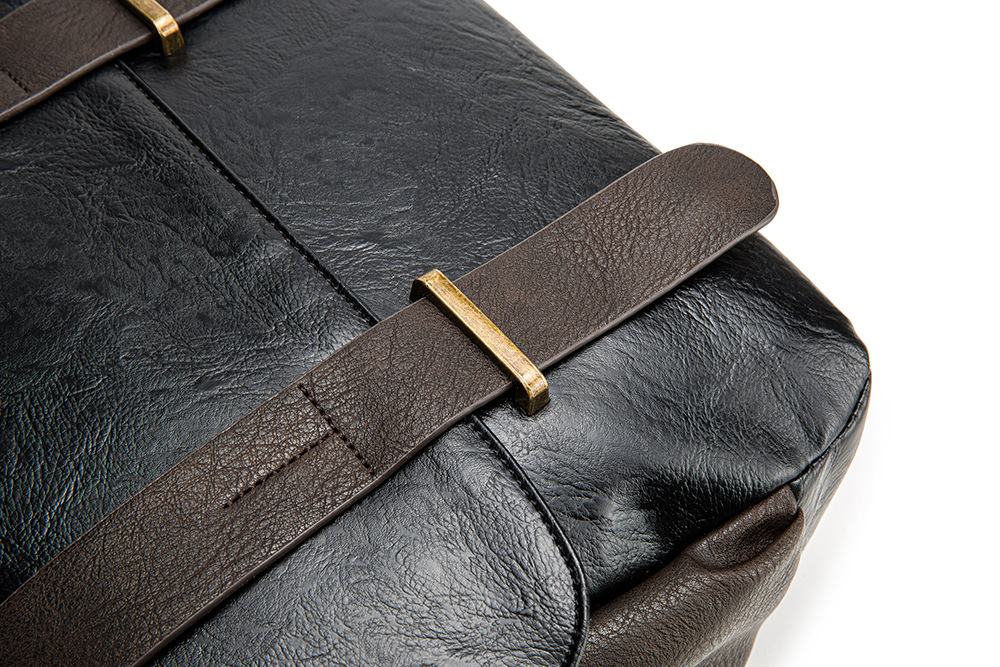 Borsa a tracolla in pelle PU per uomo