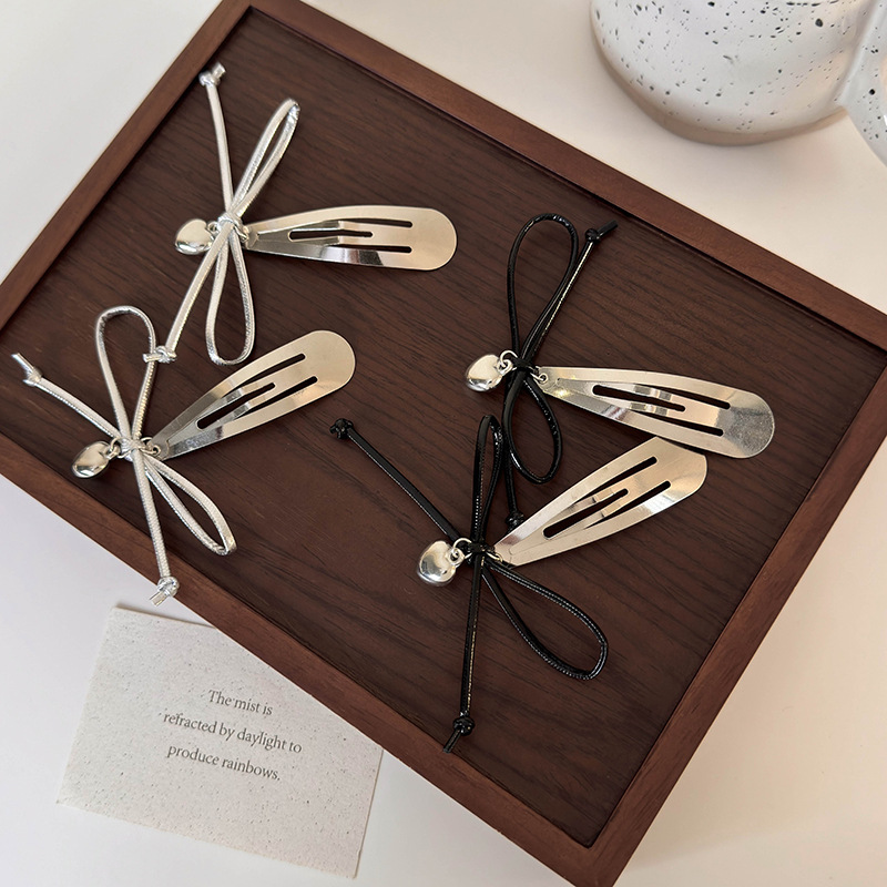 Barrette à Cheveux avec Nœud et Cœur