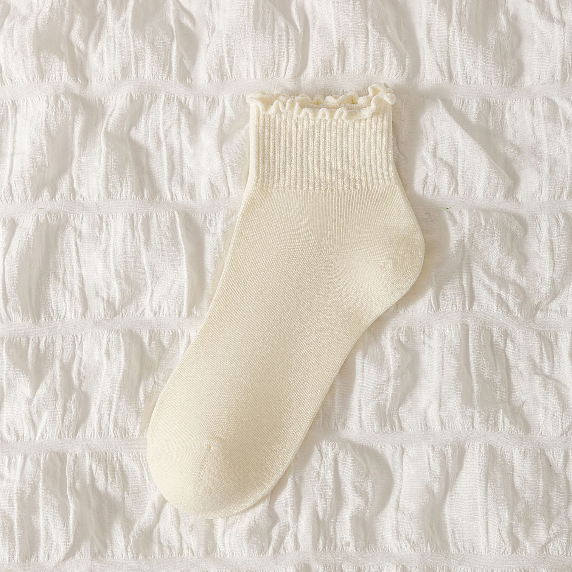Bavlněné ponožky s vroubkovaným okrajem