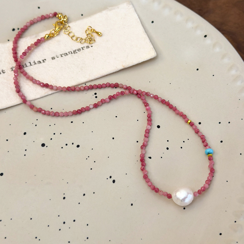 Pearl Beaded Choker Necklace