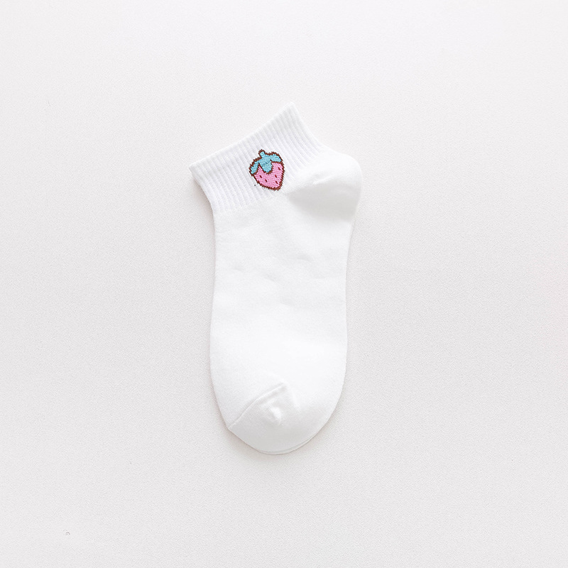 Dames Katoenen No-Show Fruitsokken