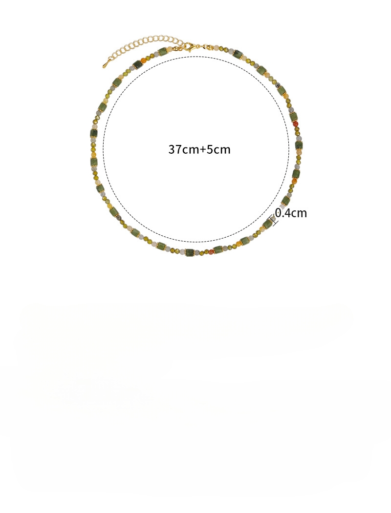 Natural Stone Beaded Necklace