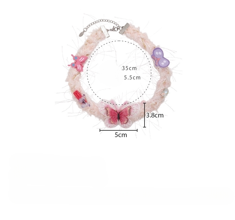 В'язаний Чокер з Метеликом