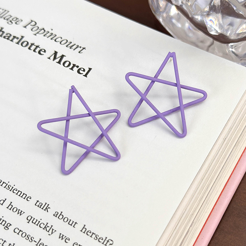 기하학 플라워 하트 귀걸이