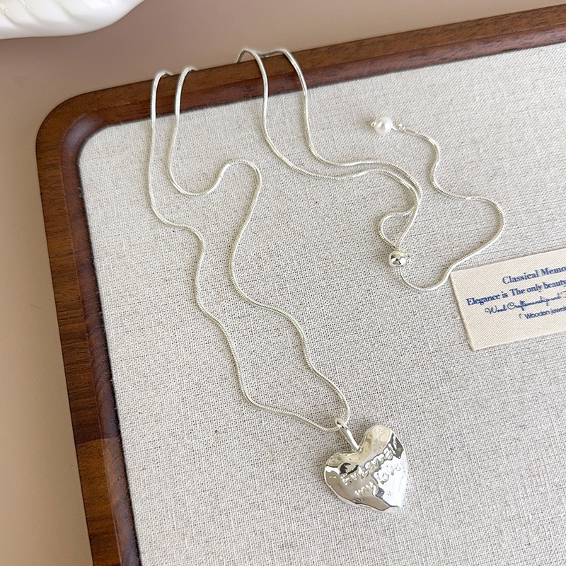 Довге Намисто з Підвісками Серце та Зірка