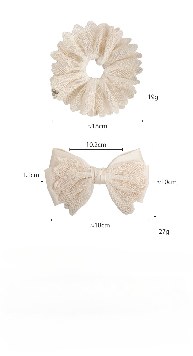 Hafciana Gumka do Włosów z Koronką