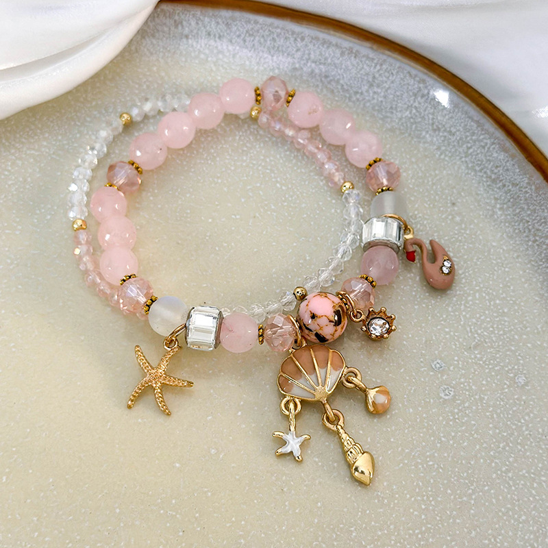 별조개 크리스털 구슬 팔찌