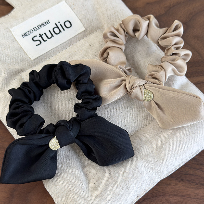 Satin Bow Scrunchie