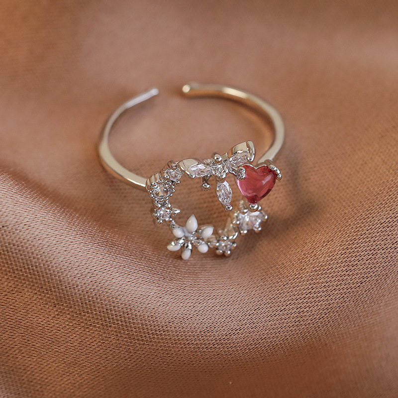 Floral Adjustable Ring