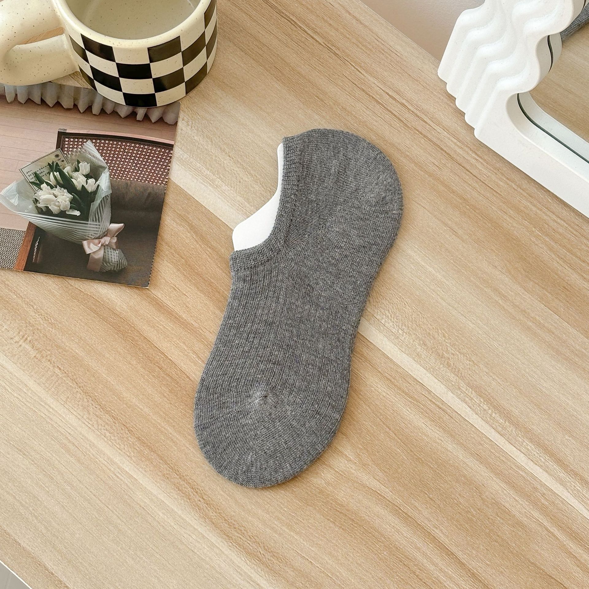 جوارب نسائية غير مرئية من القطن