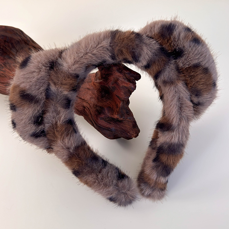 Diadema de Peluche con Orejas de Gato