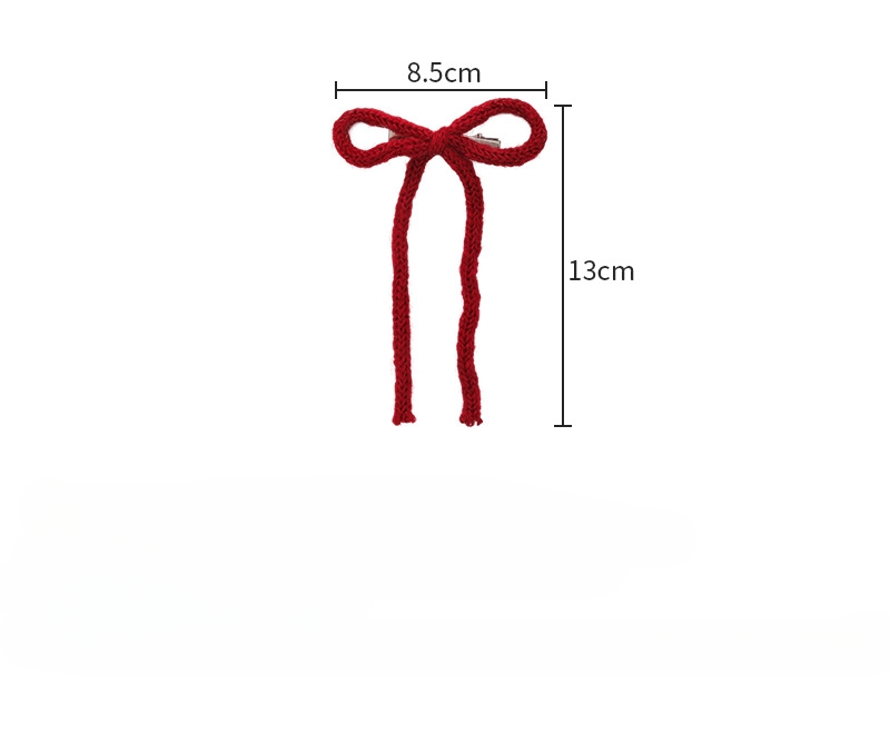 Pinza de Pelo con Lazo Rojo