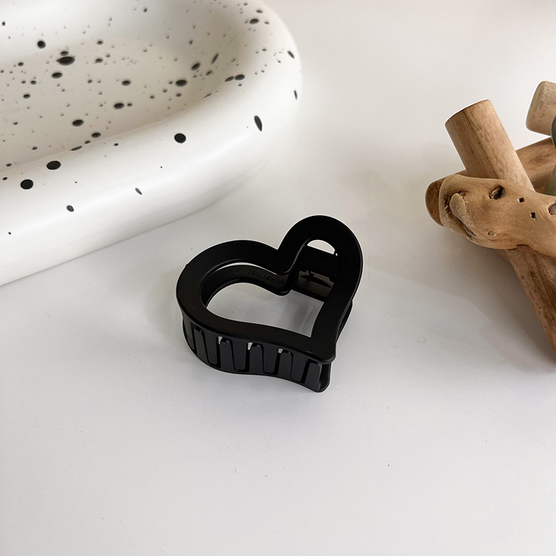 Agrafă Mare pentru Păr Negru Mat