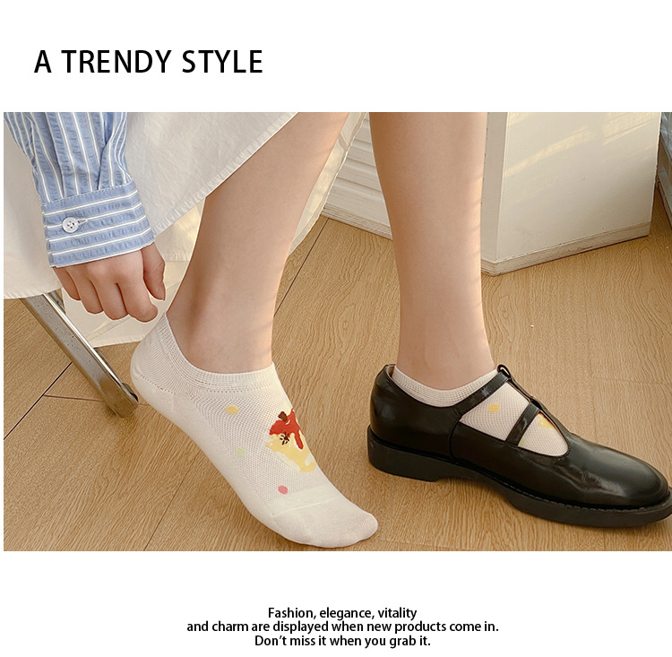 Meias Tornozelo Invisíveis Animadas para Mulher