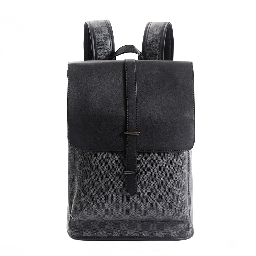 メンズチェックバックパック