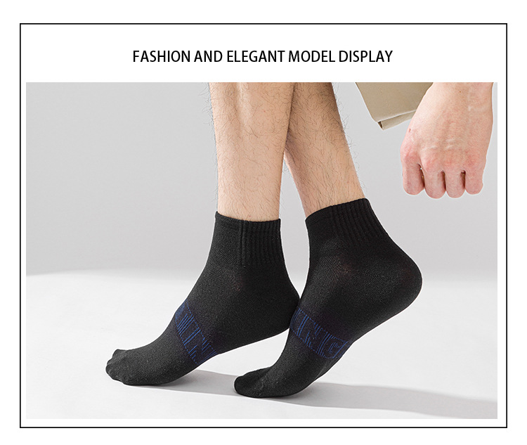 Kaus Kaki No-Show Pria Katun