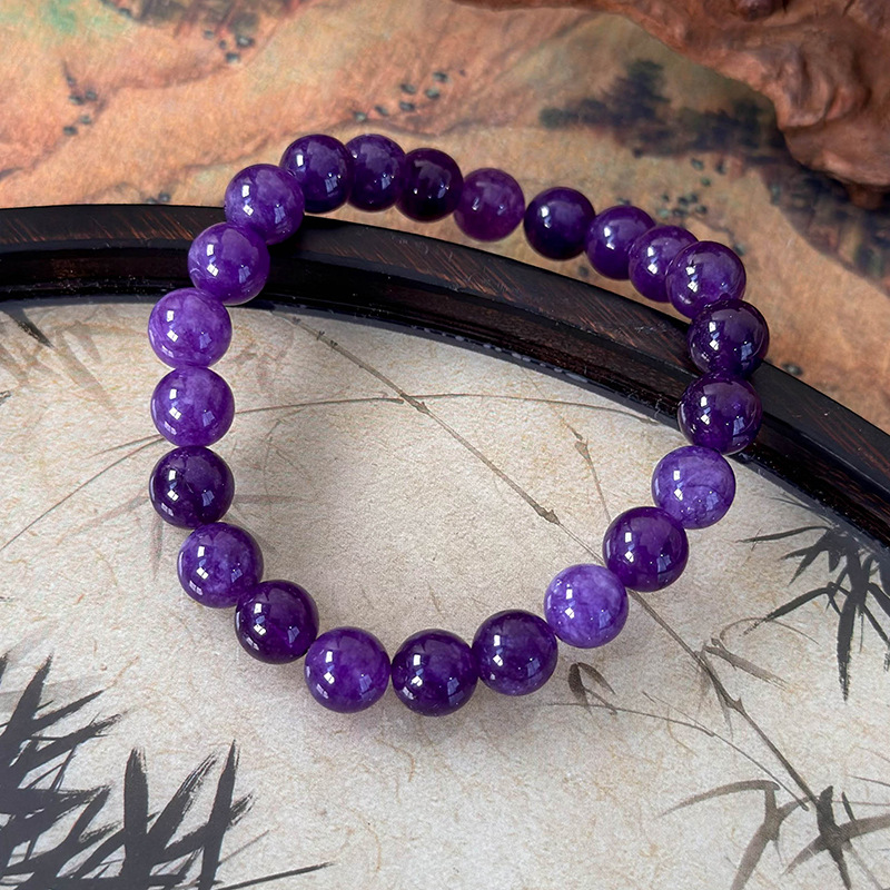 สร้อยข้อมือลูกปัดหินสีสันหลากหลายแบบห่วงเดี่ยว