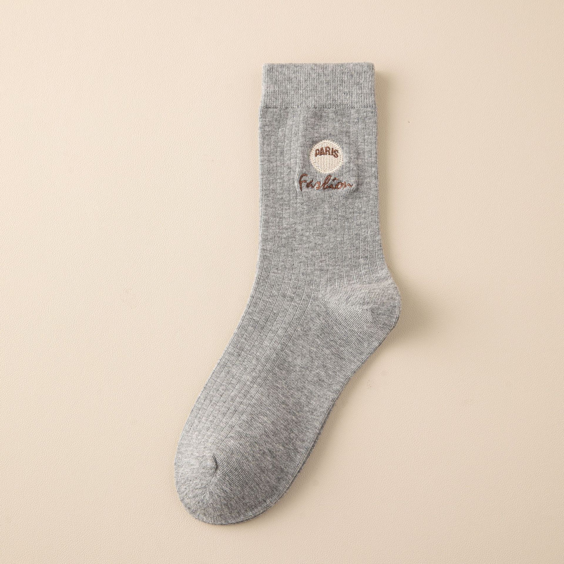 Meias Mid-Calf Bordadas Paris