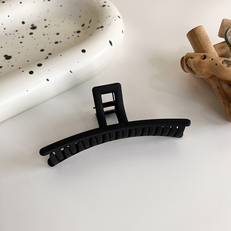 Agrafă Mare pentru Păr Negru Mat