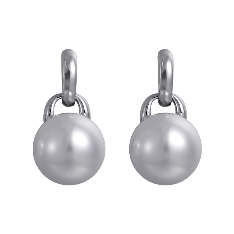 أقراط لؤلؤ بمشبك مزدوج